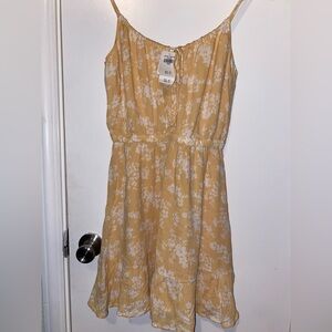 Abercrombie & Fitch Yellow Floral Dress